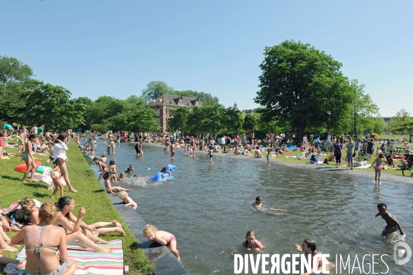 Amsterdam. Westergaspark, est le grand poumon vert à l ouest de la ville