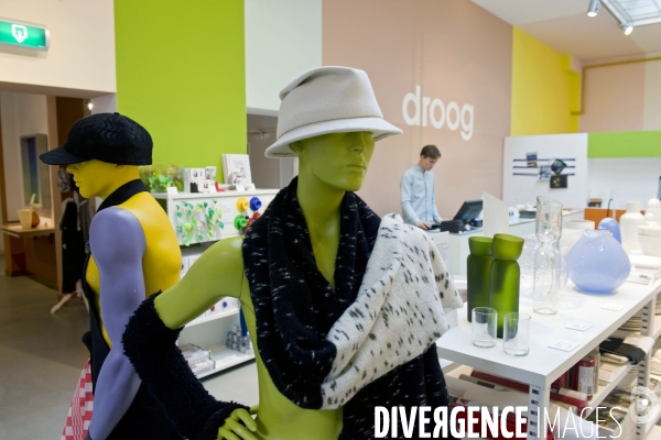 Amsterdam.Droog Design boutique du collectif de designers hollandais