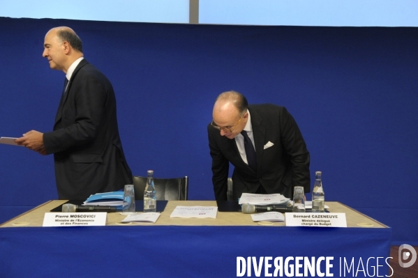Présentation du budget 2014 par Pierre MOSCOVICI et Bernard CAZENEUVE