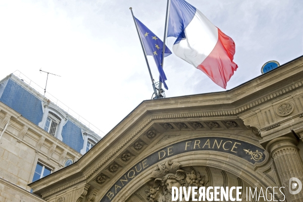 Economie - illustration.La banque de France, Institution monetaire cree par Napoleon Bonaparte