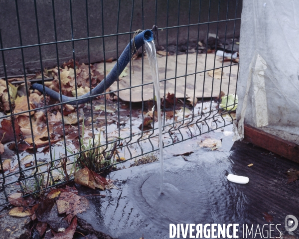 Camp roumain porte d Aubervilliers, Paris.