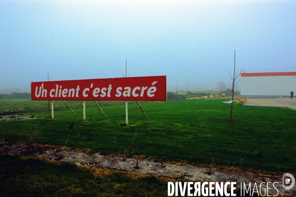 Commerce illustration.Un client c est sacre