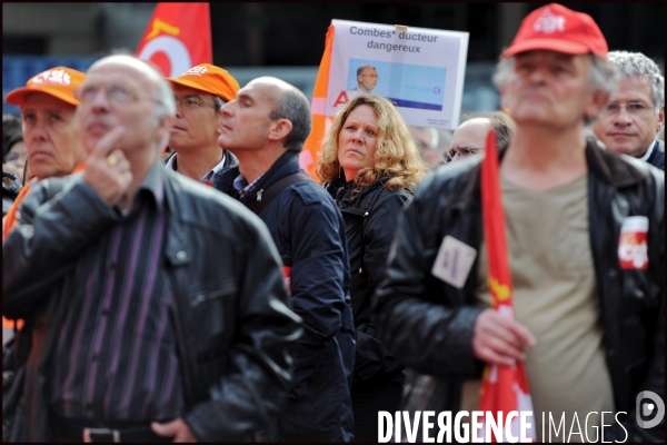 Manifestation des salariés d Alcatel-Lucent