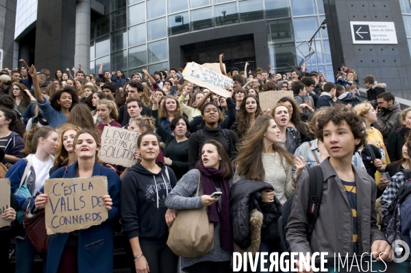 Manifestation lycéenne d octobre 2013 contre expulsion de Léonarda et Khatchik