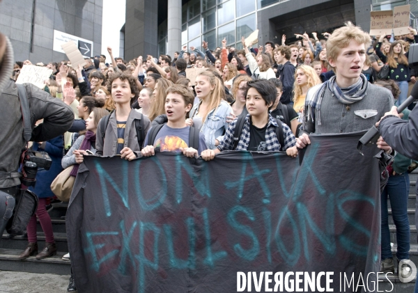 Manifestation lycéenne d octobre 2013 contre expulsion de Léonarda et Khatchik