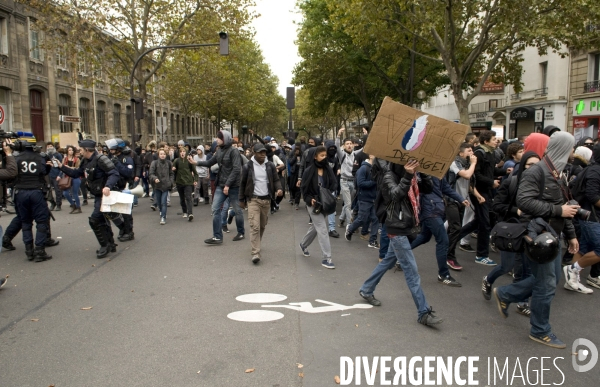 Manifestation lycéenne d octobre 2013 contre expulsion de Léonarda et Khatchik