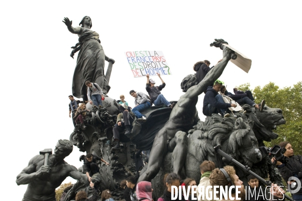 Manifestation lycéenne d octobre 2013 contre expulsion de Léonarda et Khatchik