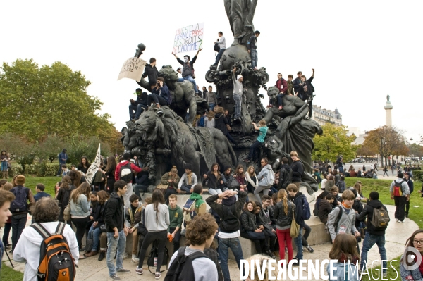 Manifestation lycéenne d octobre 2013 contre expulsion de Léonarda et Khatchik