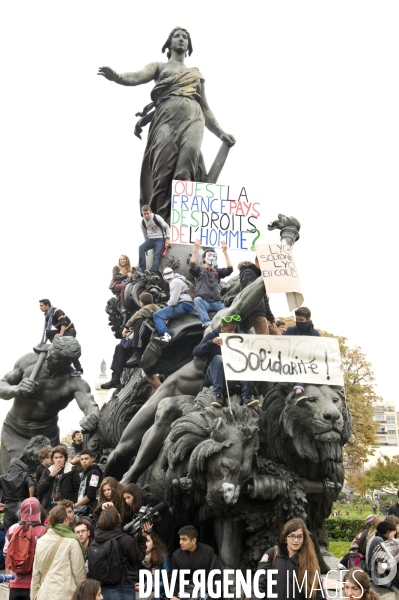 Manifestation lycéenne d octobre 2013 contre expulsion de Léonarda et Khatchik