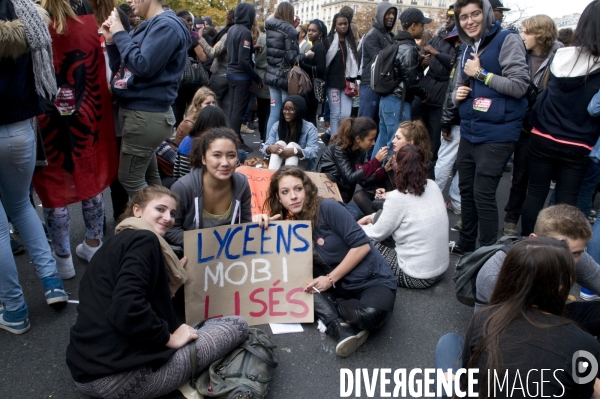 Manifestation lycéenne d octobre 2013 contre expulsion de Léonarda et Khatchik