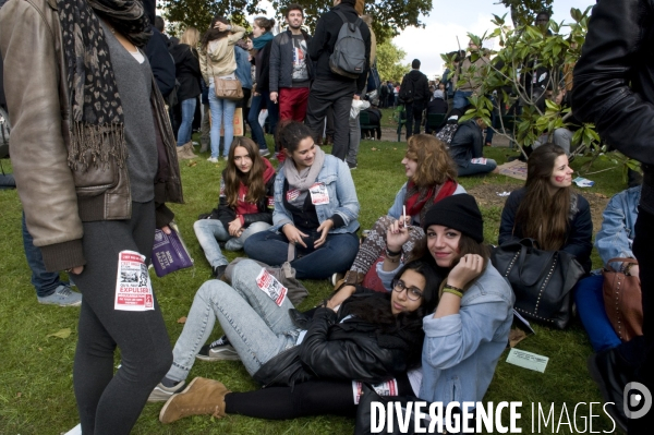 Manifestation lycéenne d octobre 2013 contre expulsion de Léonarda et Khatchik