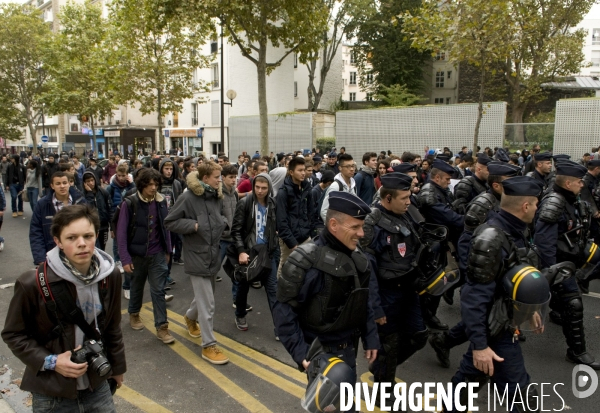 Manifestation lycéenne d octobre 2013 contre expulsion de Léonarda et Khatchik