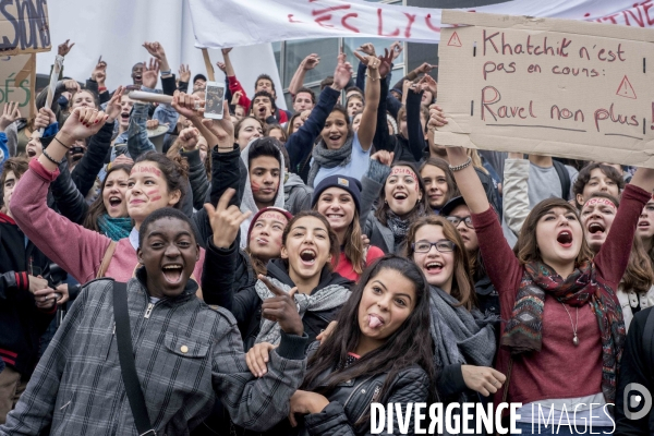 2nd journée de manifestation lycéenne contre l expulsion de Khatchik