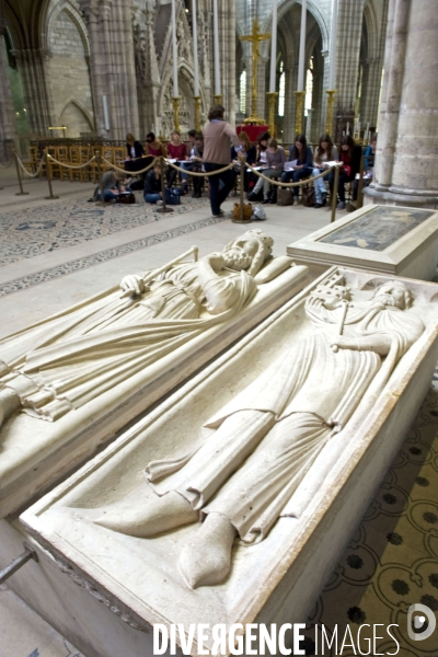 Illustration - Octobre 2013.A la cathédrale de Saint Denis,la nécropole des rois de France, collection de gisants unique en Europe,