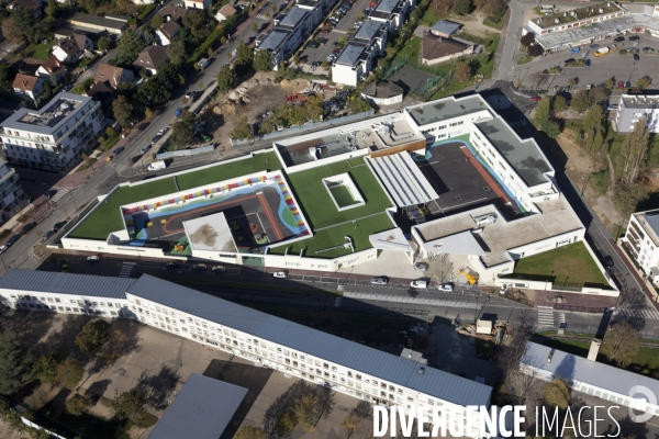 Vue aerienne de Corbeil-Essonnes