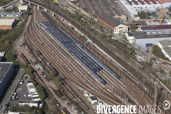 Vue aerienne de Corbeil-Essonnes