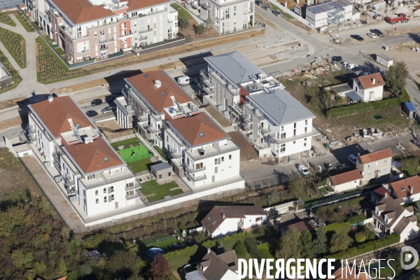 Vue aerienne de Corbeil-Essonnes