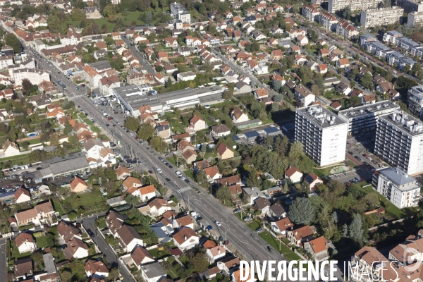 Vue aerienne de Corbeil-Essonnes