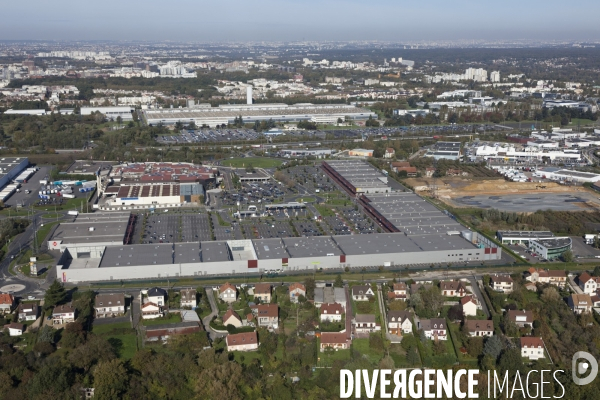 Vue aerienne de Corbeil-Essonnes