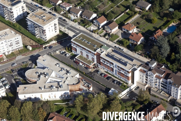 Vue aerienne de Corbeil-Essonnes