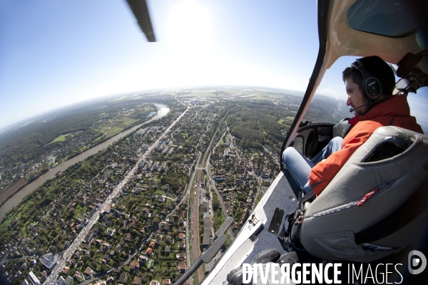 Vue aerienne de Corbeil-Essonnes