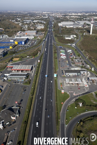 Vue aerienne de Corbeil-Essonnes