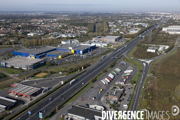 Vue aerienne de Corbeil-Essonnes