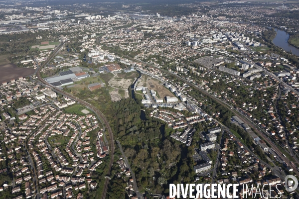 Vue aerienne de Corbeil-Essonnes