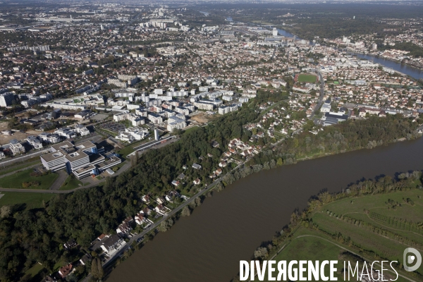 Vue aerienne de Corbeil-Essonnes