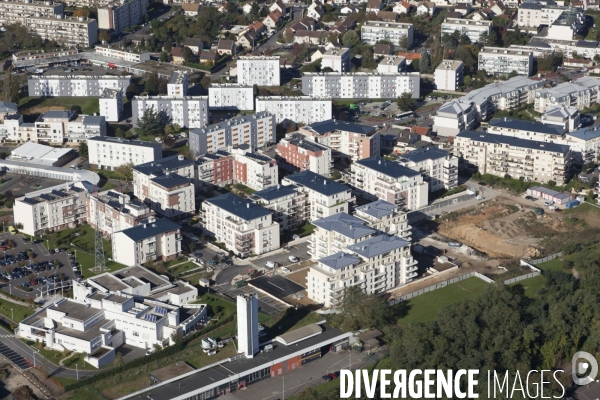 Vue aerienne de Corbeil-Essonnes