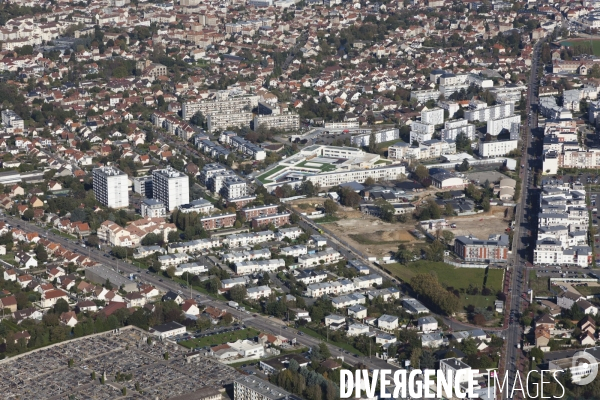 Vue aerienne de Corbeil-Essonnes