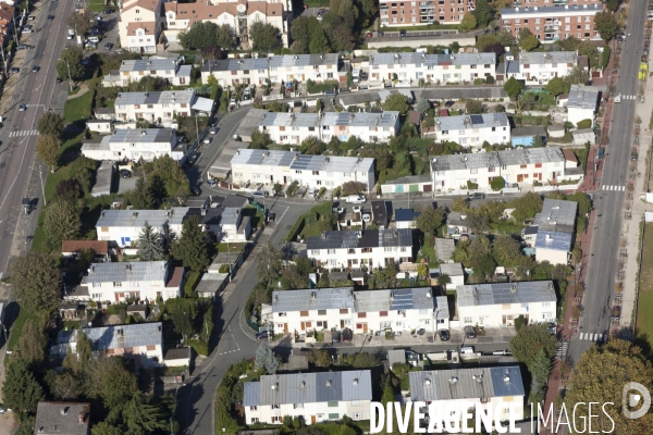 Vue aerienne de Corbeil-Essonnes