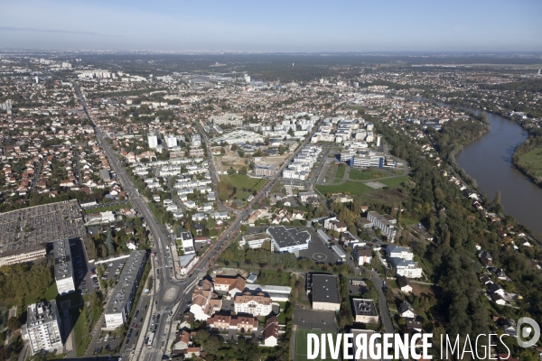 Vue aerienne de Corbeil-Essonnes