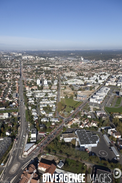 Vue aerienne de Corbeil-Essonnes