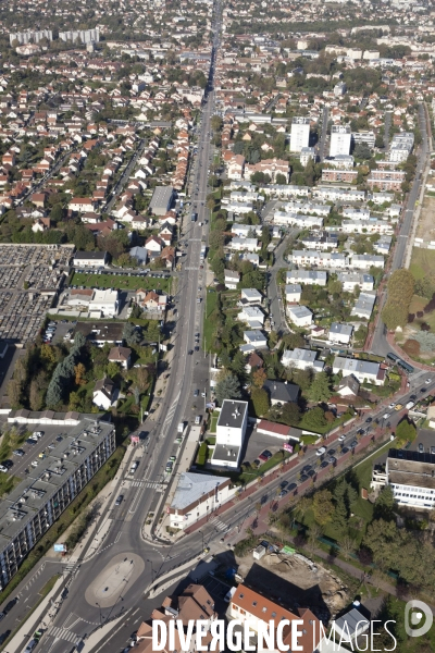 Vue aerienne de Corbeil-Essonnes