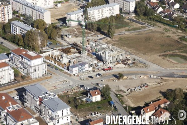 Vue aerienne de Corbeil-Essonnes