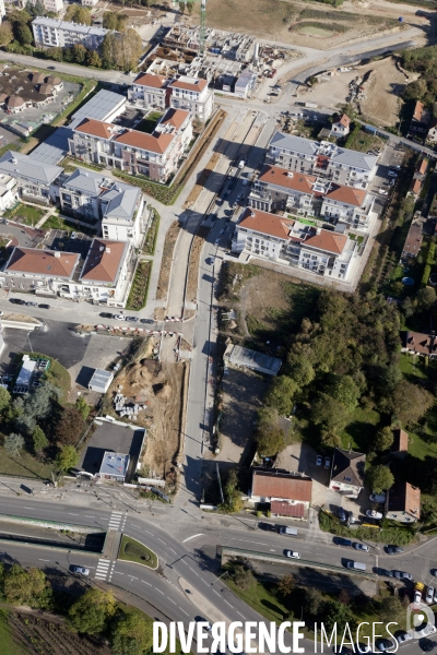 Vue aerienne de Corbeil-Essonnes