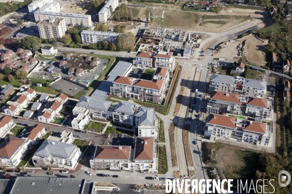 Vue aerienne de Corbeil-Essonnes