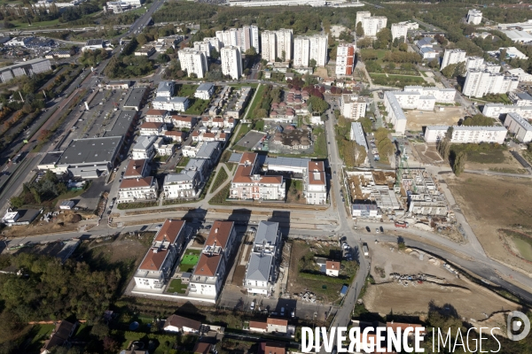 Vue aerienne de Corbeil-Essonnes