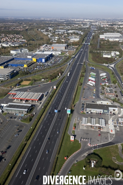 Vue aerienne de Corbeil-Essonnes