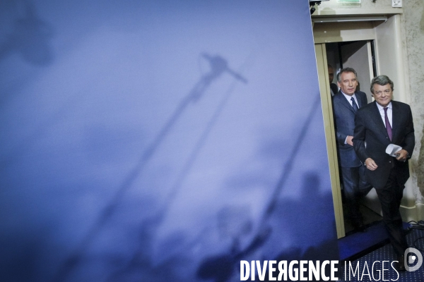 François Bayrou et Jean-Louis Borloo: conférence de presse