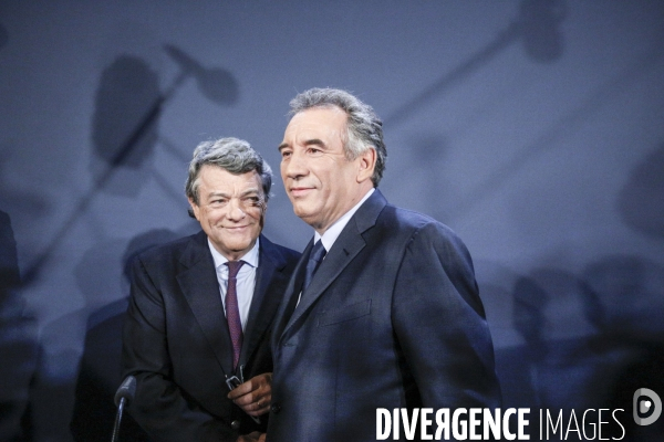 François Bayrou et Jean-Louis Borloo: conférence de presse