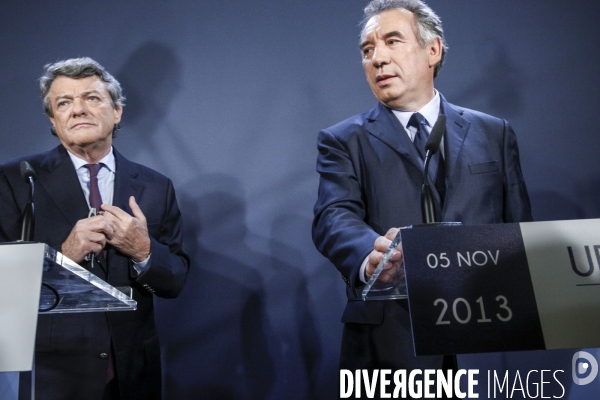 François Bayrou et Jean-Louis Borloo: conférence de presse