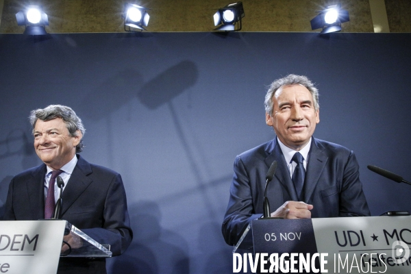 François Bayrou et Jean-Louis Borloo: conférence de presse