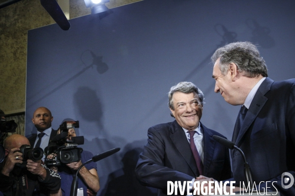François Bayrou et Jean-Louis Borloo: conférence de presse