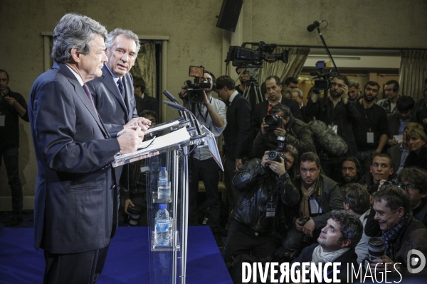 François Bayrou et Jean-Louis Borloo: conférence de presse