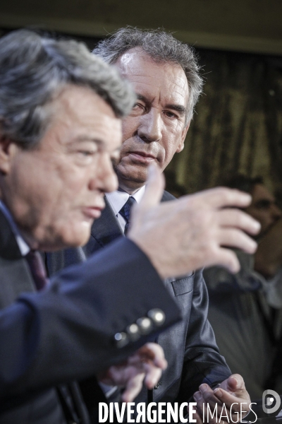 François Bayrou et Jean-Louis Borloo: conférence de presse