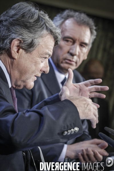 François Bayrou et Jean-Louis Borloo: conférence de presse