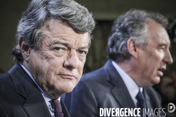 François Bayrou et Jean-Louis Borloo: conférence de presse