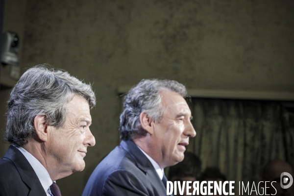 François Bayrou et Jean-Louis Borloo: conférence de presse